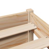 Легло с рафтове за книги, без матрак, 90x200 см, бор масив