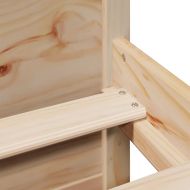 Легло с етажерка за книги, без матрак, 120x200 см, бор масив