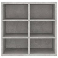 Шкаф за обувки, бетонно сив, 52,5x30x50 см