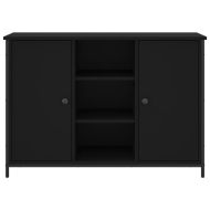 Сайдборд, черен, 100x35x70 см, инженерно дърво