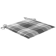 Градински трапезни столове, 2 бр, с възглавници, акация масив