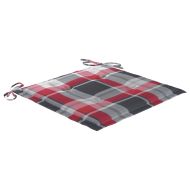 Градински трапезни столове, 6 бр, с възглавници, акация масив