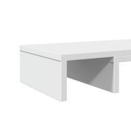 Регулируема стойка за монитор бял 80x24x10,5 см инженерно дърво