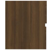 Шкаф за мивка, кафяв дъб, 80x38,5x45 см, инженерно дърво