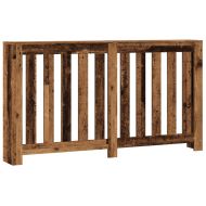 Капак за радиатор, старо дърво, 149x20x82 см, инженерно дърво
