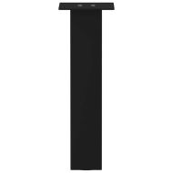 Крака за масичка за кафе, 4 бр., черни, 30 см, стомана