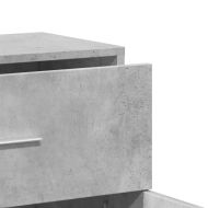 Сайдборд, бетонно сив, 60x31x70 см, инженерно дърво