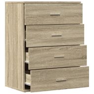 Страничен шкаф, дъб сонома, 60x39x80 см, инженерно дърво