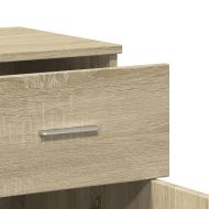 Сайдборд, дъб сонома, 79x38x80 см, инженерно дърво