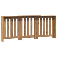 Капак за радиатор, дъб артизан, 205x21,5x83,5см инженерно дърво