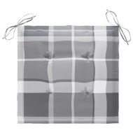 Сгъваеми градински столове, 4 бр, с възглавници, акация масив