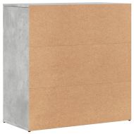 Сайдборди, 2 бр, бетонно сиви, 79x38x80 см, инженерно дърво