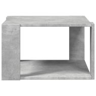 Кафе маса, бетонно сива, 51,5x51,5x30 см, инженерно дърво