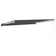 Прибираща се тента антрацит 4,5x3 м плат и алуминий