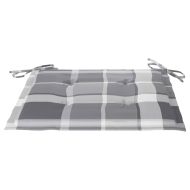 Сгъваем трапезен комплект с възглавници, 3 части, тик масив