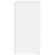 Сайдборд, бял, 60x39x80 см, инженерно дърво