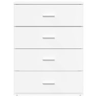 Сайдборди, 2 бр, бели, 60x39x80 см, инженерно дърво