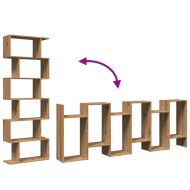 Разделител за стая / библиотека 6 нива дъб артизан 70x24x193 см