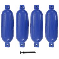 Броня за лодка, 4 бр, сини, 58,5x16,5 см, PVC