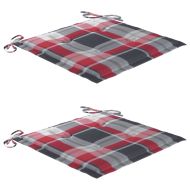 Сгъваеми градински столове, 2 бр, с възглавници, акация масив