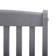 Сгъваеми градински столове, 2 бр, с възглавници, акация масив