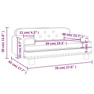 Детски диван сив 70x45x30 см изкуствена кожа