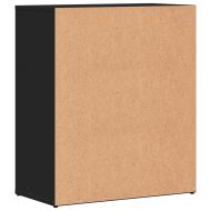 Сайдборди, 2 бр, черен, 60x31x70 см, инженерно дърво