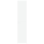 Висок шкаф, бял, 40x42,5x185 см, инженерно дърво