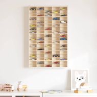 Дървена колекционерска витрина с 90 отделения 50,5x4,5x79 см