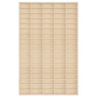 Дървена колекционерска витрина с 90 отделения 50,5x4,5x79 см