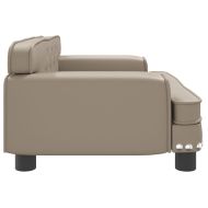 Детски диван капучино 70x45x30 см изкуствена кожа