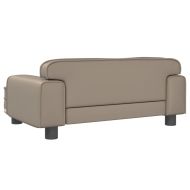 Детски диван капучино 70x45x30 см изкуствена кожа