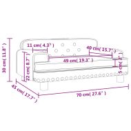 Детски диван капучино 70x45x30 см изкуствена кожа