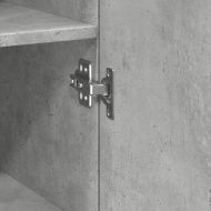 Висок шкаф, бетонно сив, 45x42,5x185 см, инженерно дърво