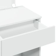 Тоалетка с LED, бяла, 100x40x120 см