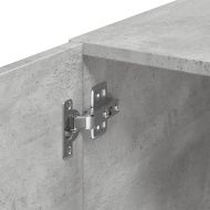 Тесен шкаф, бетонно сив, 30x42,5x225 см, инженерно дърво