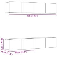 Комплект от 4 части за монтиране на стена на телевизора