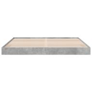 Рамка за легло, бетонно сиво, 180x200 см, инженерно дърво