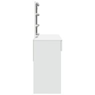 Тоалетка с LED, бяла, 100x40x130 см