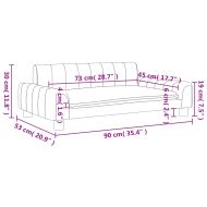 Детски диван сив 90x53x30 см изкуствена кожа