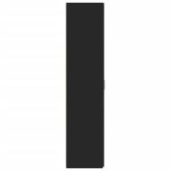 Висок шкаф, черен, 30x42,5x185 см, инженерно дърво