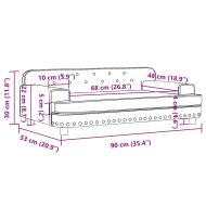 Детски диван капучино 90x53x30 см изкуствена кожа