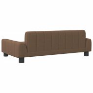 Детски диван, кафяв, 90x53x30 см, текстил
