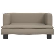 Детски диван капучино 60x40x30 см изкуствена кожа