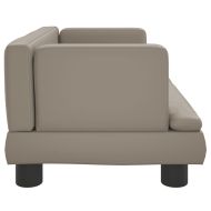 Детски диван капучино 60x40x30 см изкуствена кожа