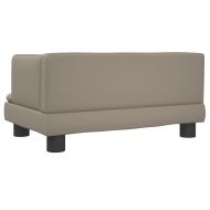Детски диван капучино 60x40x30 см изкуствена кожа