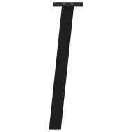 Крака за масичка за кафе, 4 бр., черни, 30 см, стомана