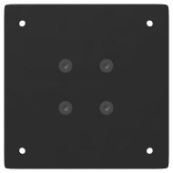 Крака за масичка за кафе, 4 бр., черни, 30 см, стомана