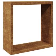 Стойка за дърва за огрев 100x40x100 см Патинираща стомана
