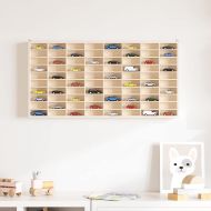 Дървена колекционерска витрина с 80 отделения 80x4,5x40,5 см